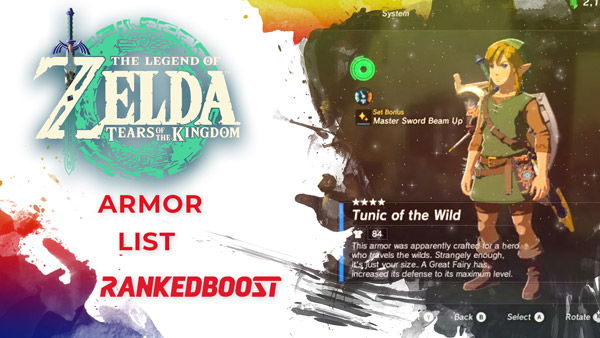 Zelda Tears of the Kingdom Armor Upgrade List